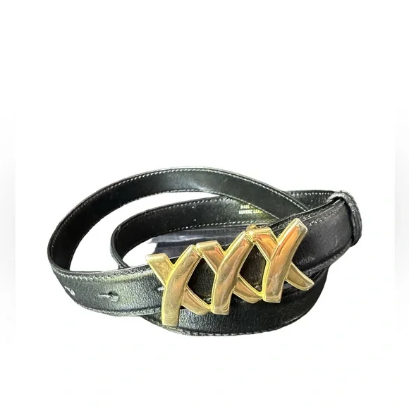 Paloma Picasso Black Patent Leather Gold XXX  Belt Paloma Picasso | Accessories | Paloma Picasso Black Patent  main image 3